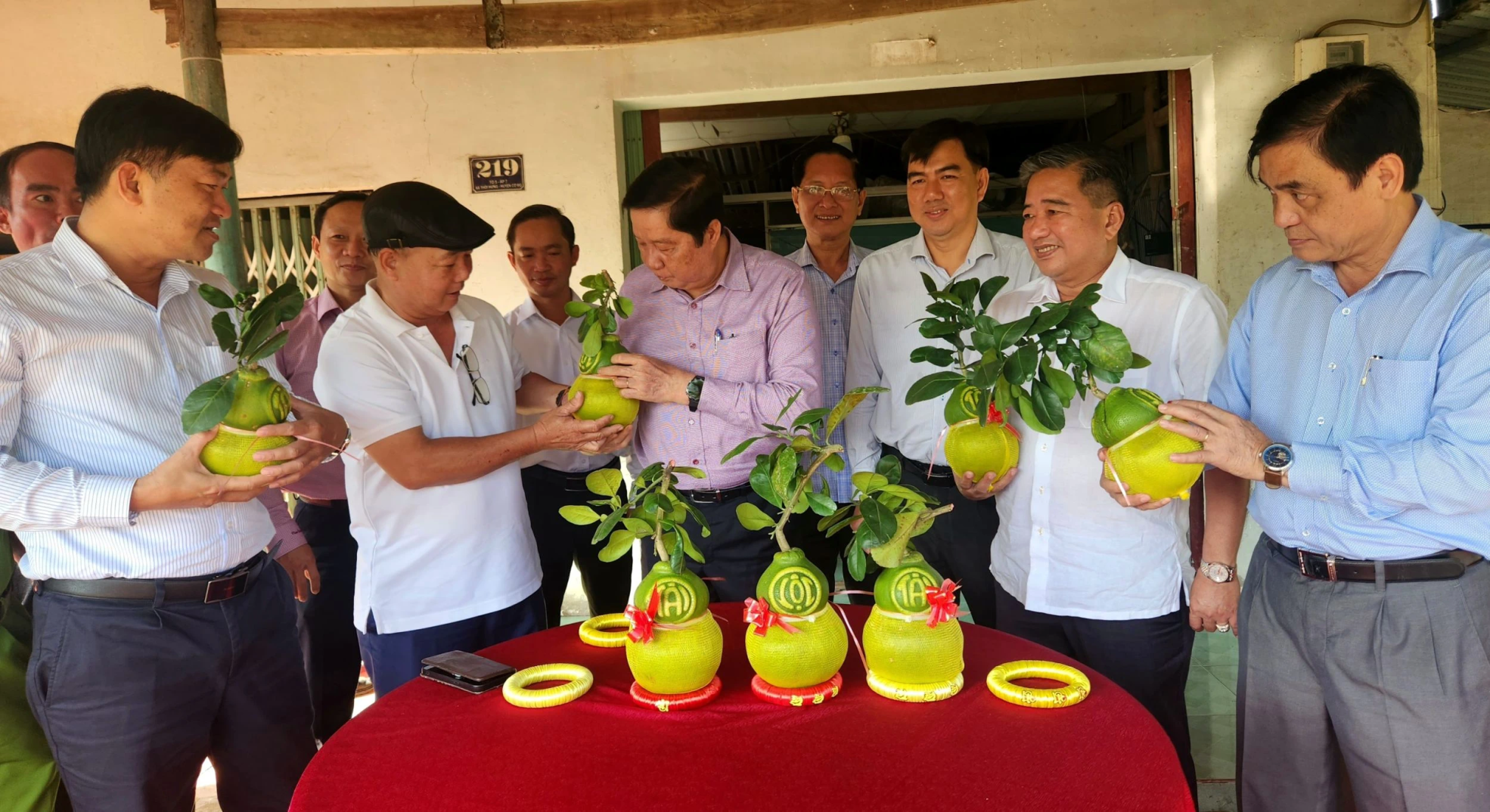 Lãnh đạo thành phố thăm mô hình sản xuất nông nghiệp phục vụ Tết tại huyện Cờ Đỏ