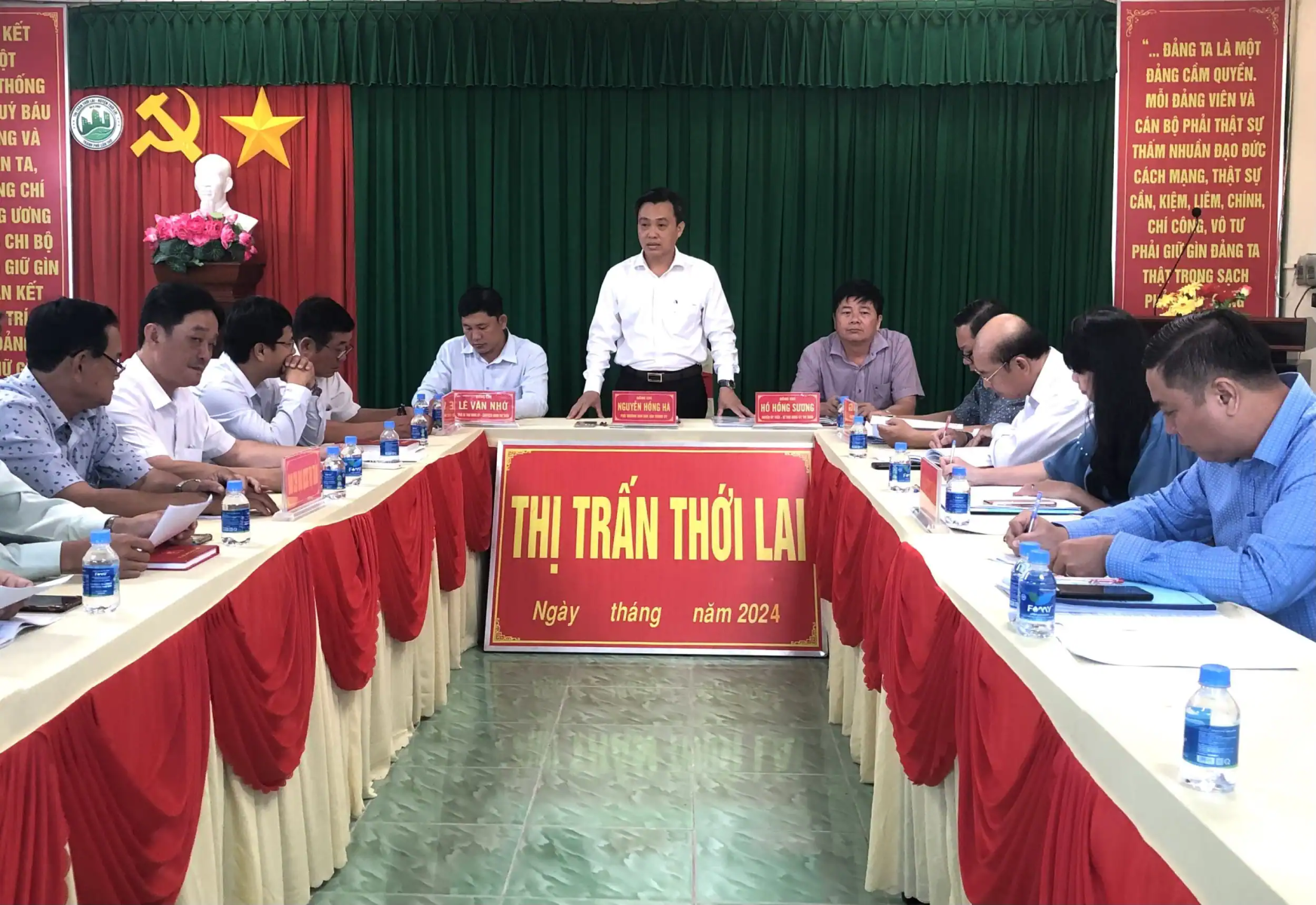 Kiểm tra việc thực hiện quy chế dân chủ tại thị trấn Thới Lai 